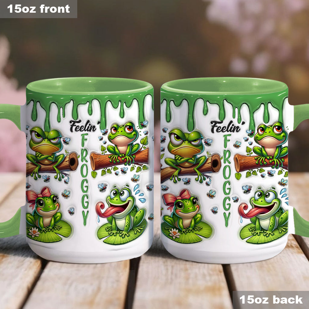 Fellin' Froggy - Personalized Frog Accent Mug