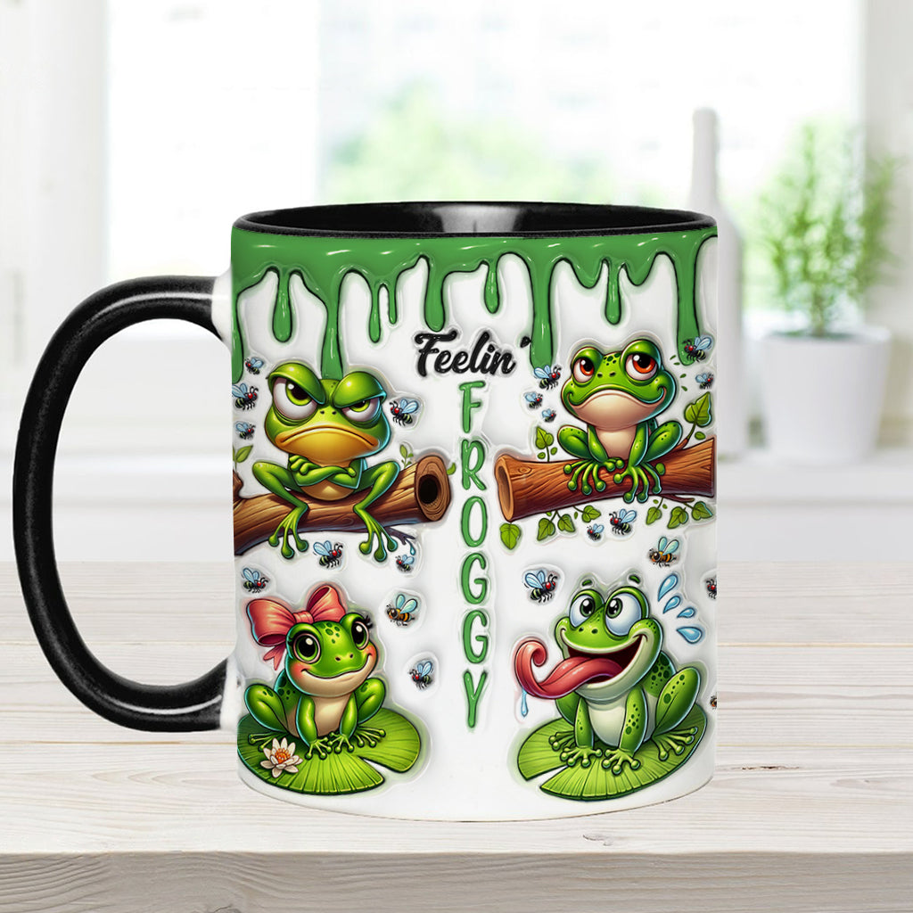 Fellin' Froggy - Personalized Frog Accent Mug