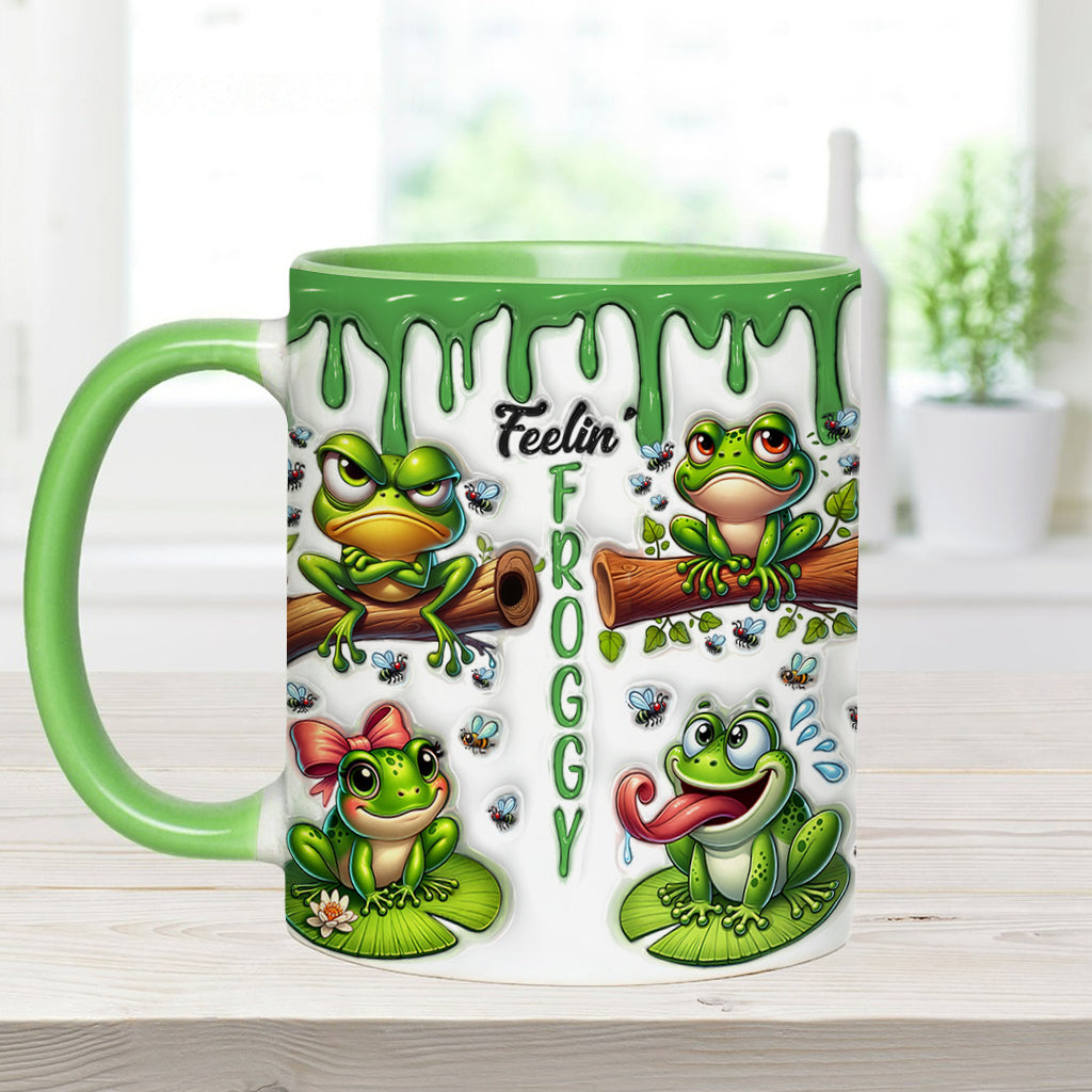 Fellin' Froggy - Personalized Frog Accent Mug