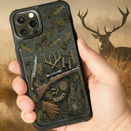 Love Hunting - Personalized Hunting Fully Printed Wallet Phone Case