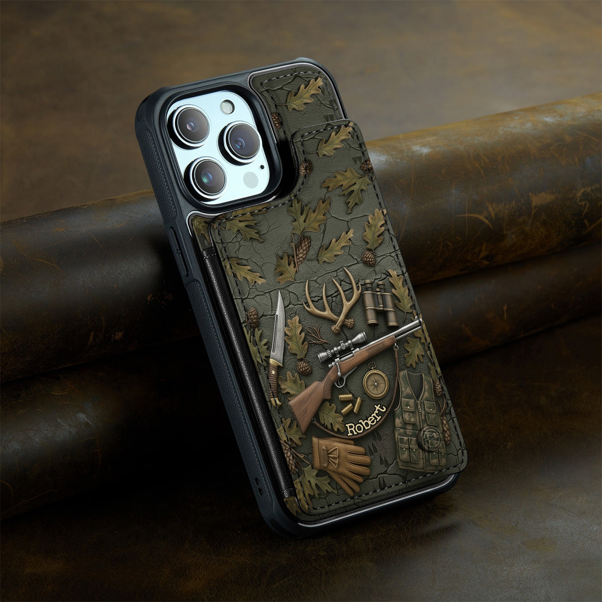 Love Hunting - Personalized Hunting Fully Printed Wallet Phone Case