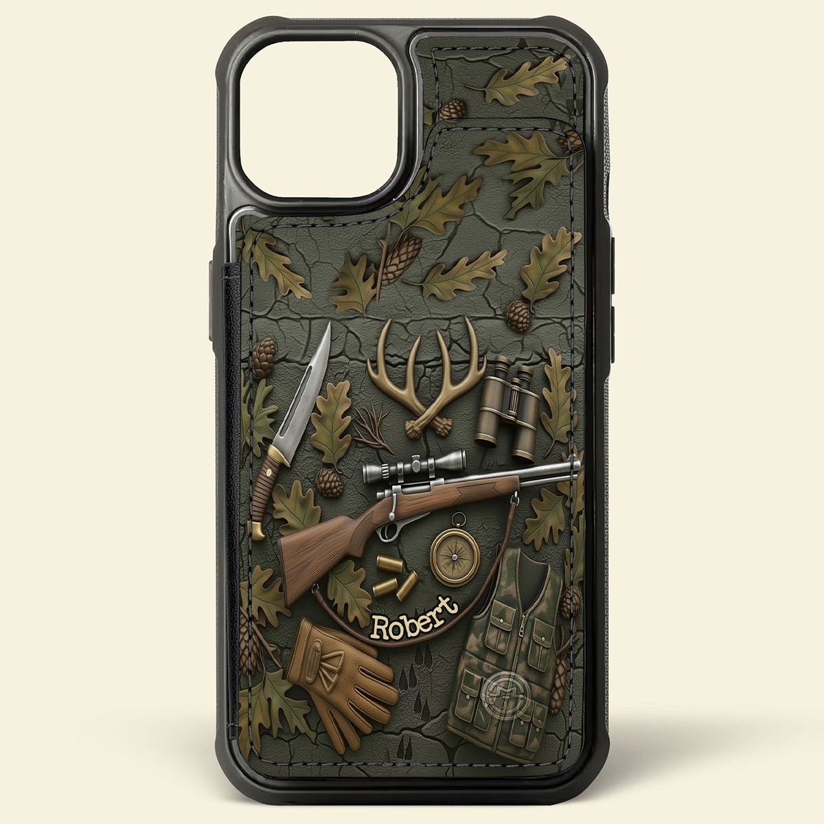 Love Hunting - Personalized Hunting Fully Printed Wallet Phone Case