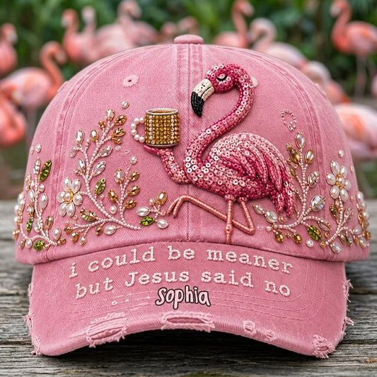 Funny Sarcastic Gift For Christians - Personalized Flamingo Classic Cap