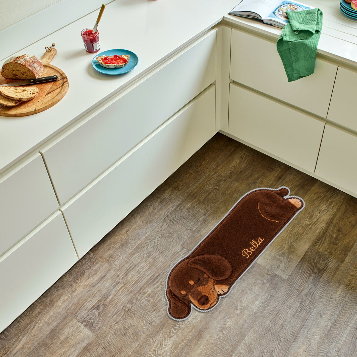 Kitchen/ Bathroom... Pet Rug - Personalized Dog Non-Slip Tufted Rug