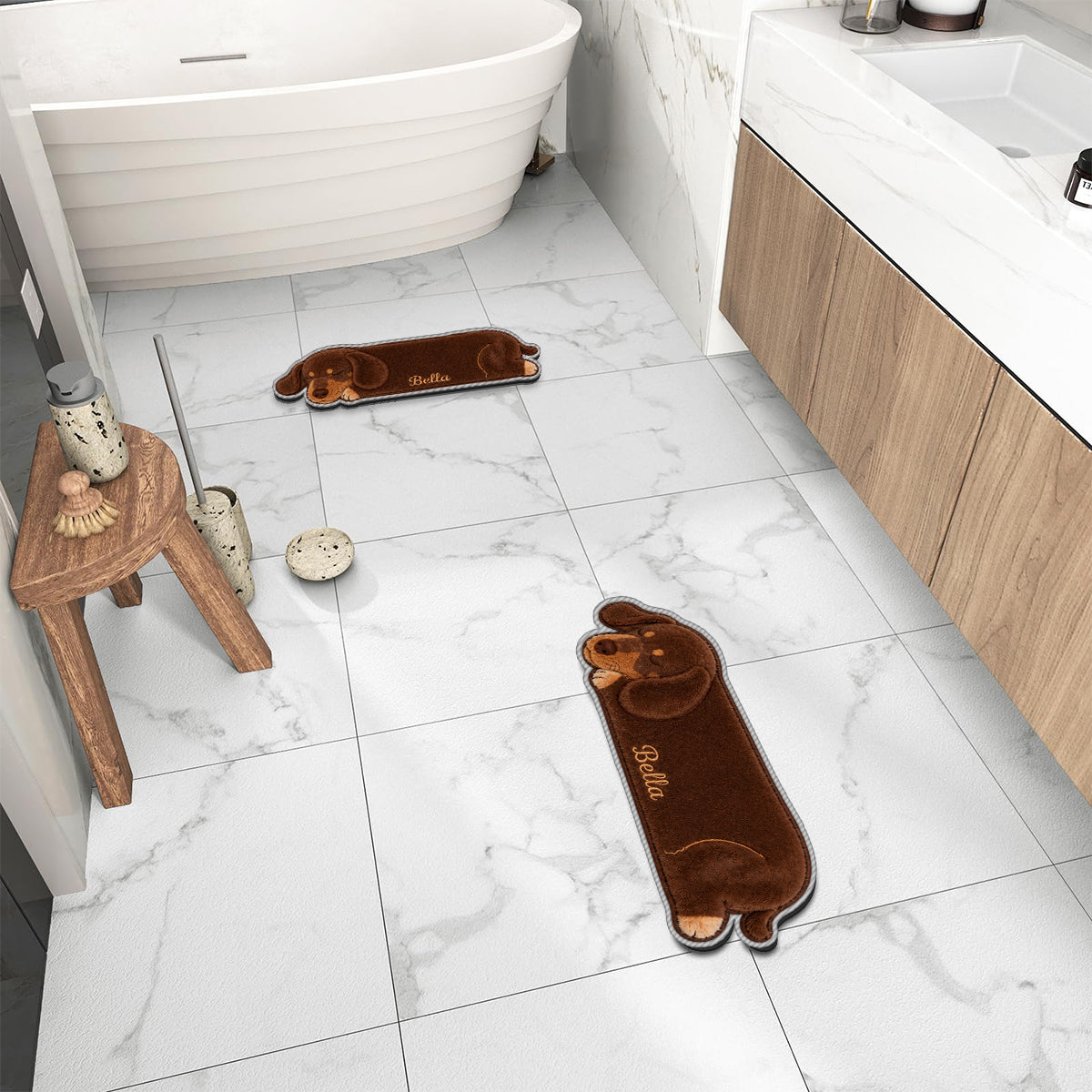 Kitchen/ Bathroom... Pet Rug - Personalized Dog Non-Slip Tufted Rug