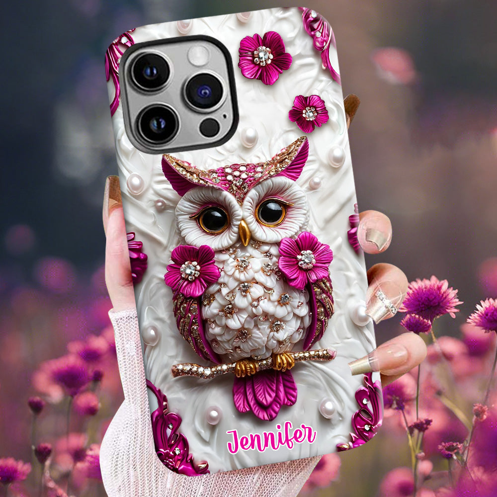 Beautiful Owl - Personalized Owl Full Print Phone Case