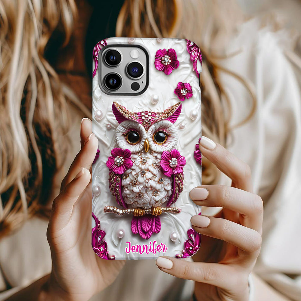 Beautiful Owl - Personalized Owl Full Print Phone Case