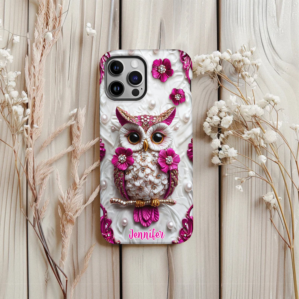 Beautiful Owl - Personalized Owl Full Print Phone Case