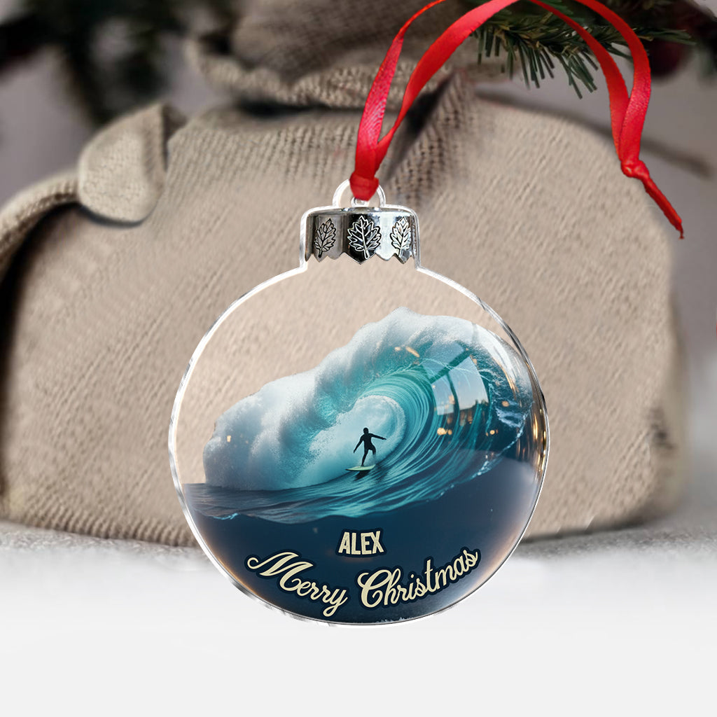 Surfing Life - Personalized Surfing Ornament