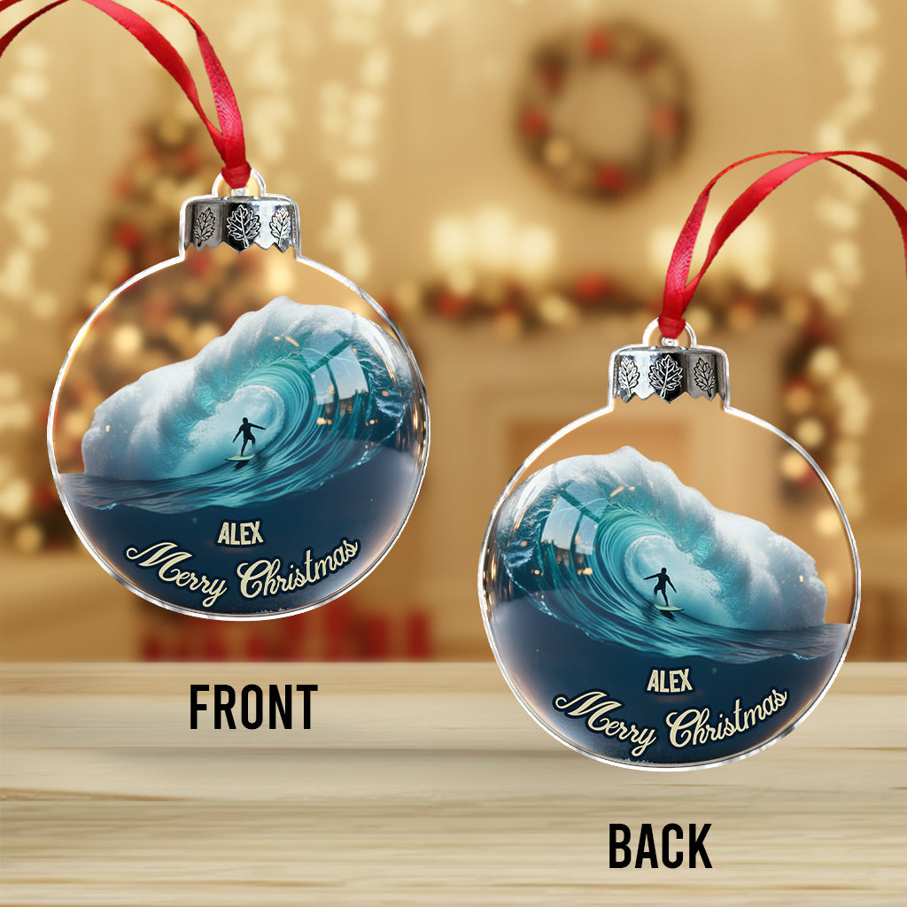 Surfing Life - Personalized Surfing Ornament