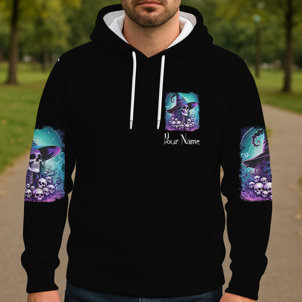 She Trained A Witch - Personalized Witch All Over Shirt