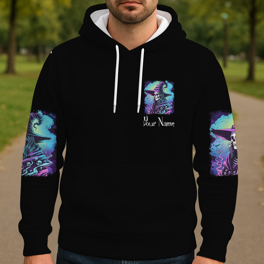 She Trained A Witch - Personalized Witch All Over Shirt