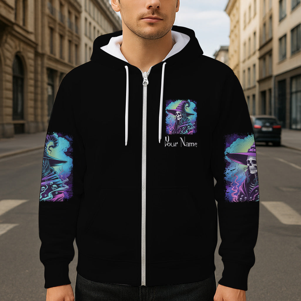 She Trained A Witch - Personalized Witch All Over Shirt