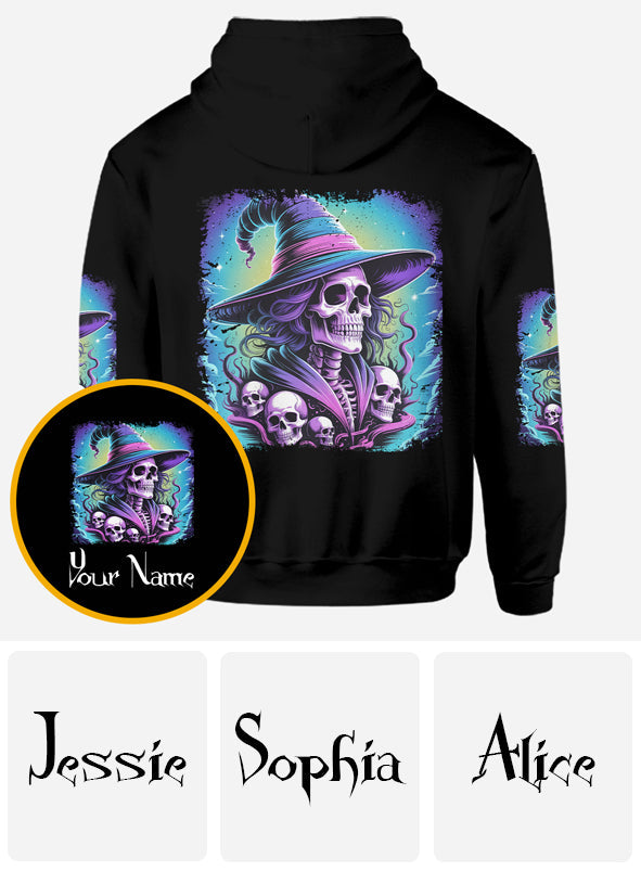 She Trained A Witch - Personalized Witch All Over Shirt