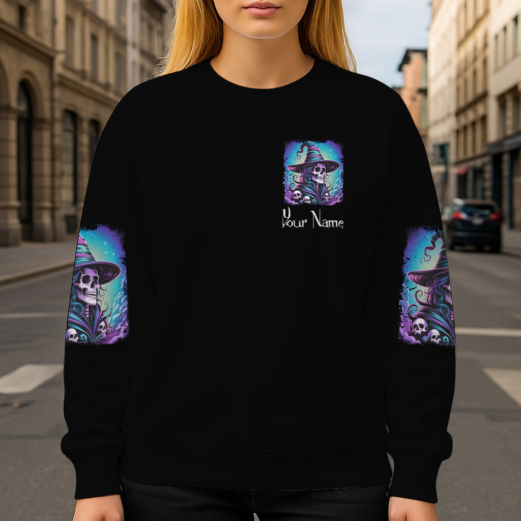 She Trained A Witch - Personalized Witch All Over Shirt