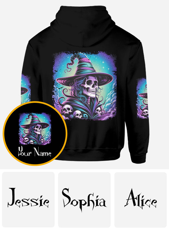 She Trained A Witch - Personalized Witch All Over Shirt