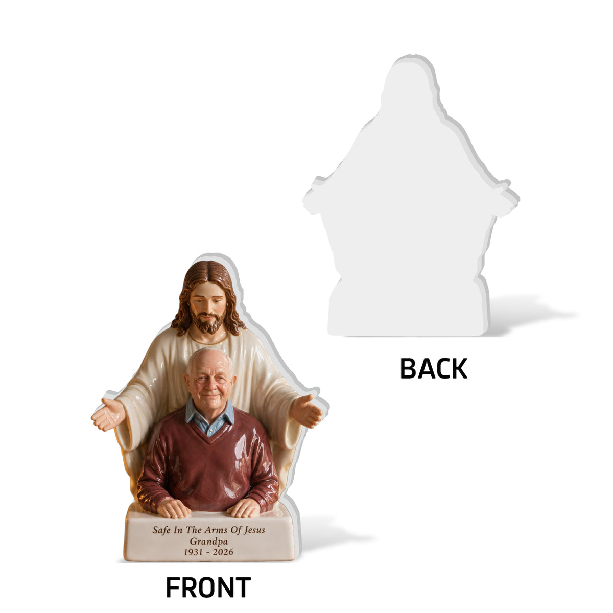 The Arms Of Jesus - Personalized Memorial 3D Plaque