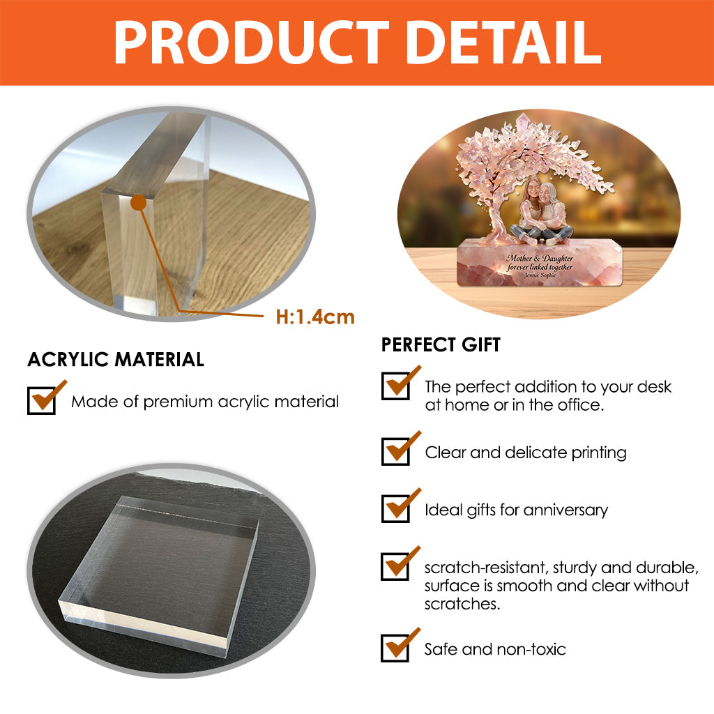 Custom From Any Photo - Personalized Mother Custom Shaped Acrylic Plaque