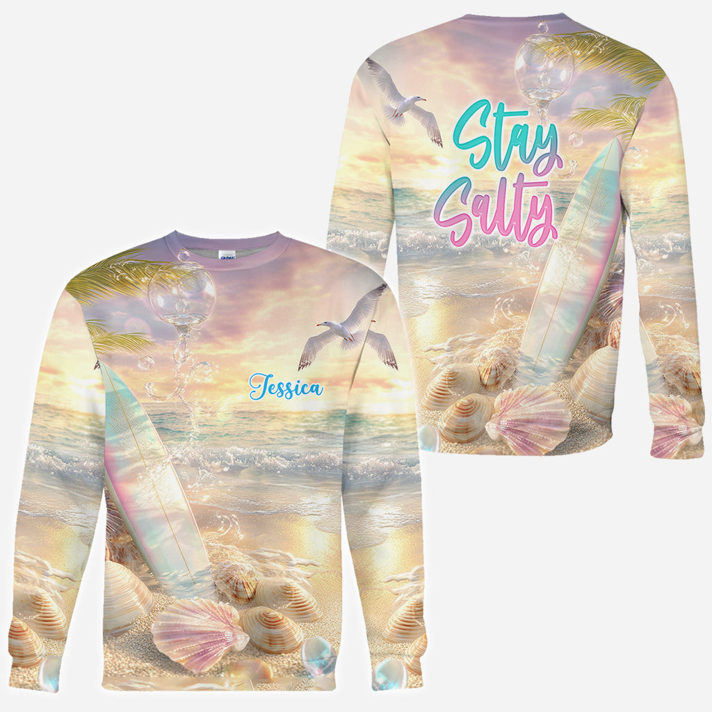 Stay Salty - Personalized Surfing All Over Shirt