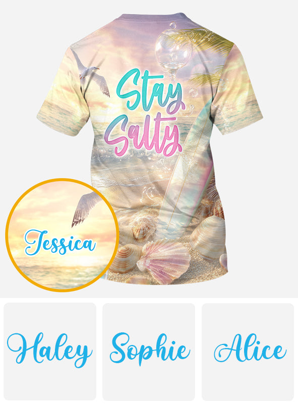 Stay Salty - Personalized Surfing All Over Shirt