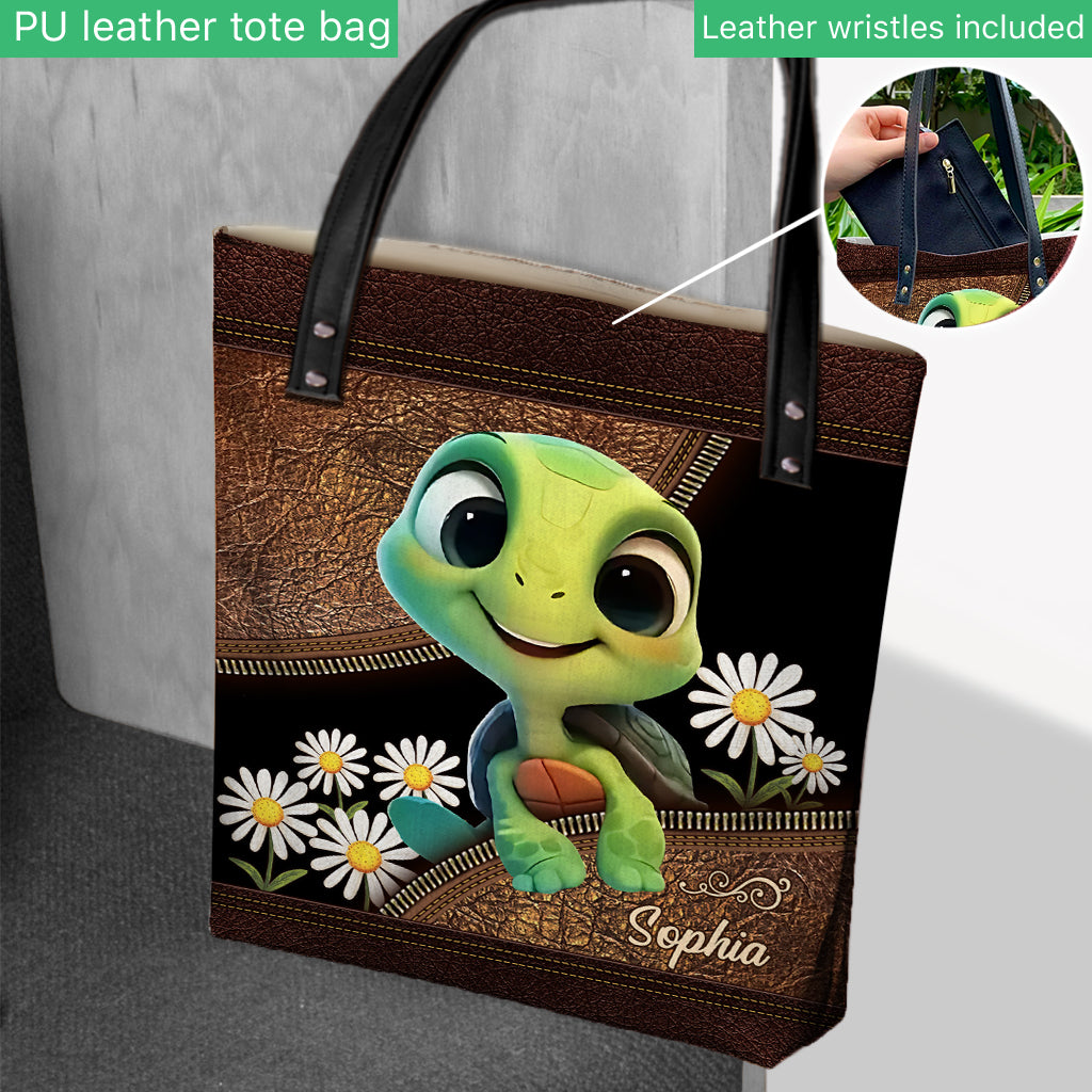 Just A Girl Who Loves Turtle - Personalized Turtle Tote Bag