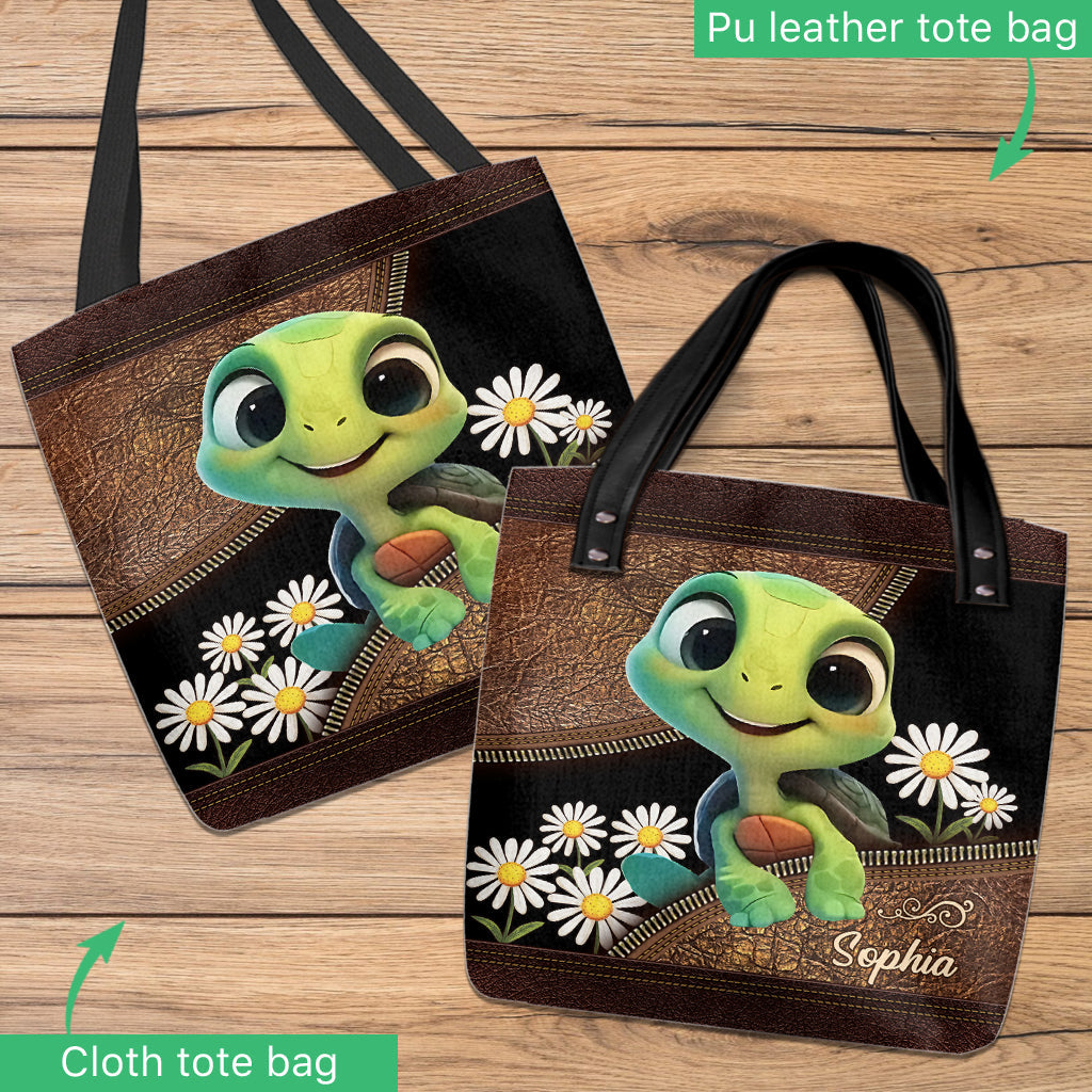 Just A Girl Who Loves Turtle - Personalized Turtle Tote Bag