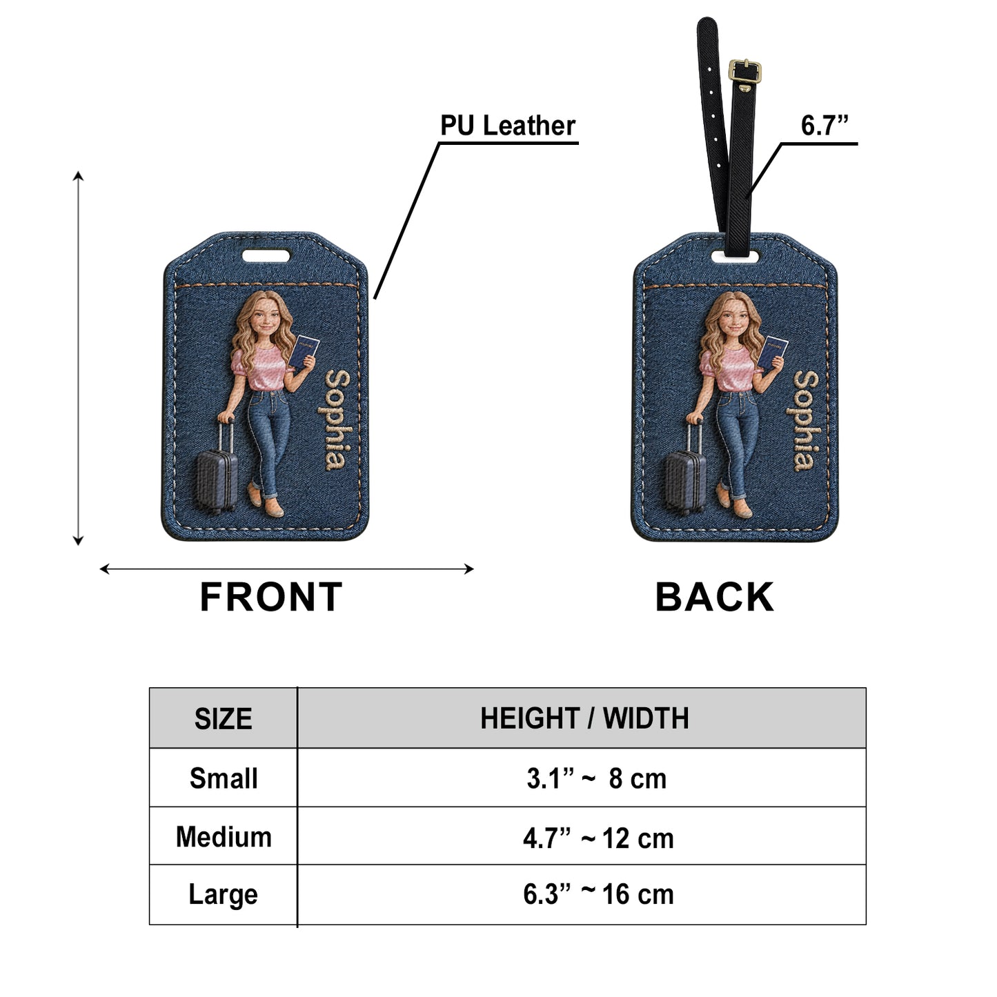 Travel Is My Therapy - Personalized Travelling Passport Holder & Luggage Tag Set