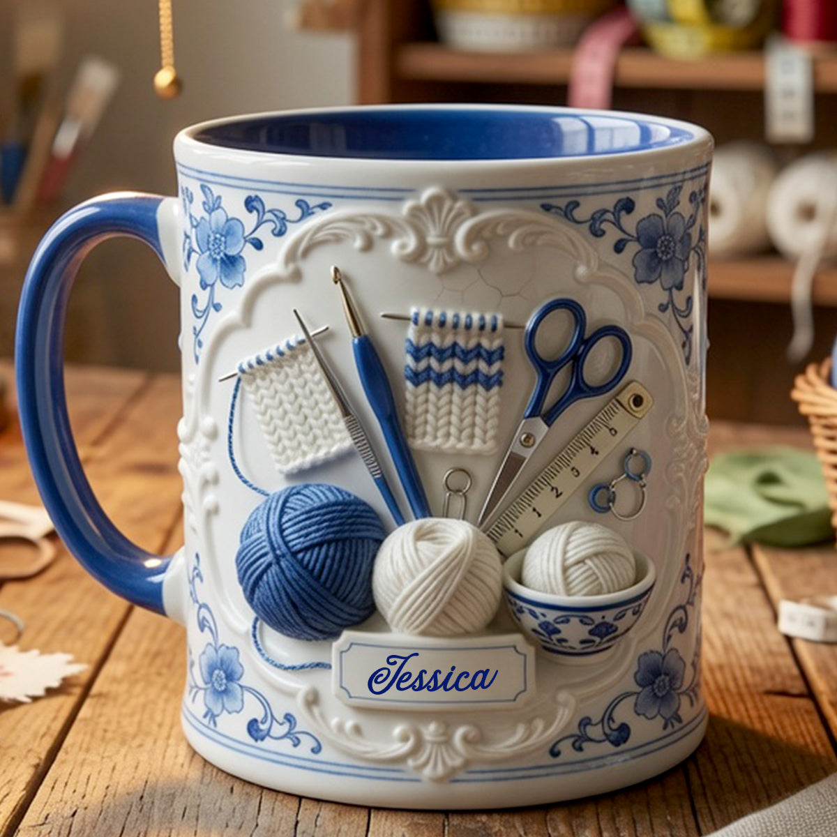 Love Crocheting - Personalized Crocheting Accent Mug