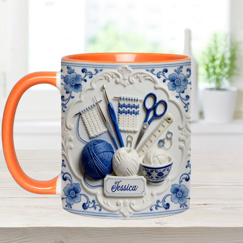 Love Crocheting - Personalized Crocheting Accent Mug