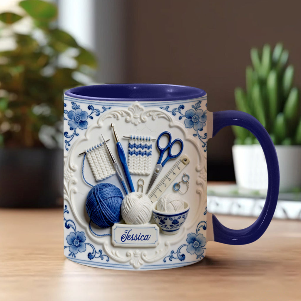 Love Crocheting - Personalized Crocheting Accent Mug