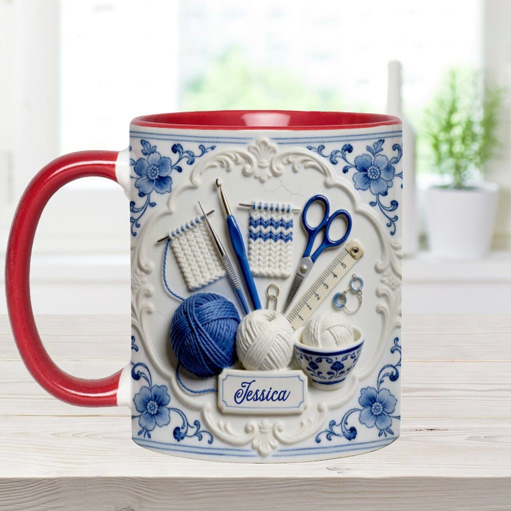 Love Crocheting - Personalized Crocheting Accent Mug
