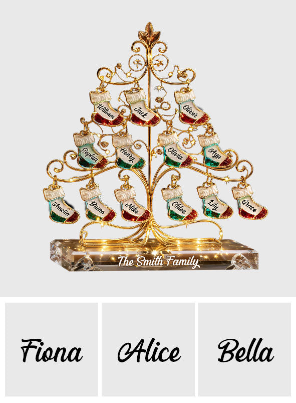 Happy Family - Personalized Family Custom Shaped Acrylic Plaque