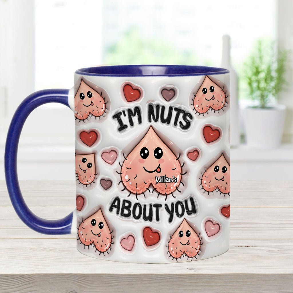I'm Nuts About You - Personalized Couple Accent Mug