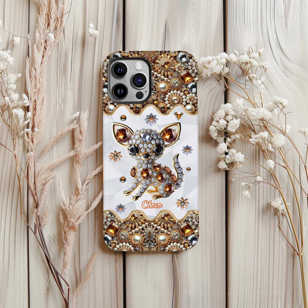 Love Chihuahuas - Personalized Dog Full Print Phone Case