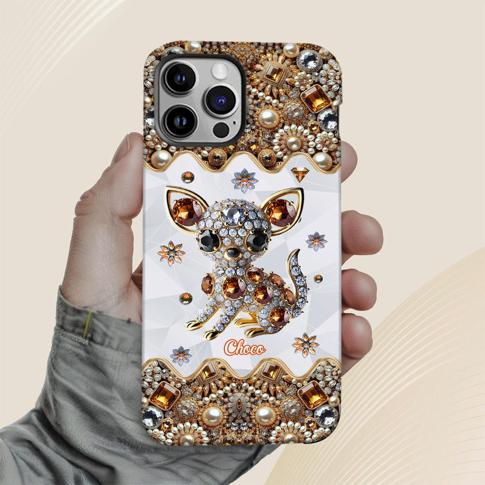 Love Chihuahuas - Personalized Dog Full Print Phone Case