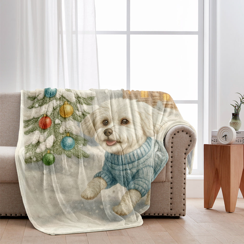 Love Dog And Cat, Custom Pet Blanket From Any Photo - Personalized Dog Blanket
