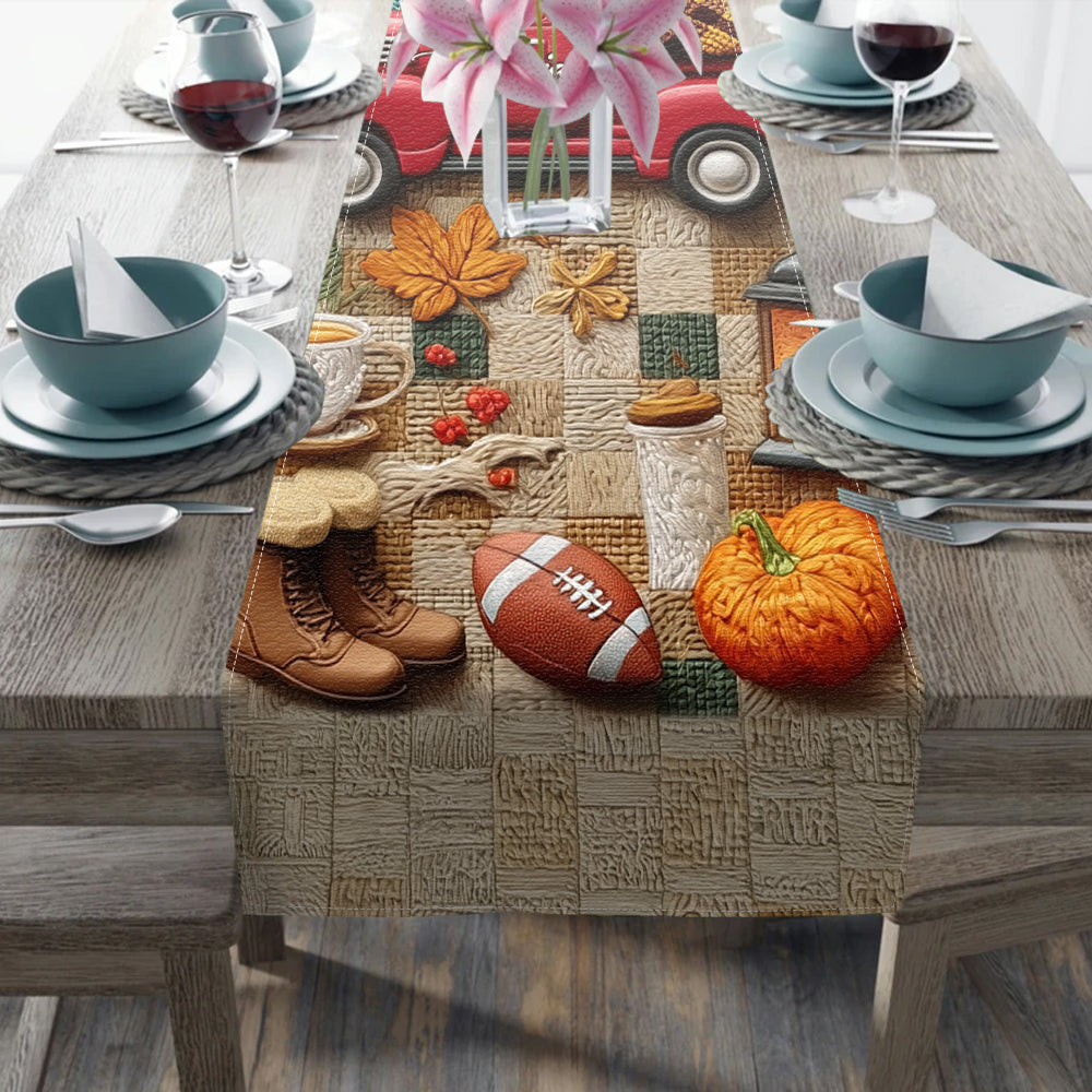 Tis The Season - Personalized Autumn Table Runner