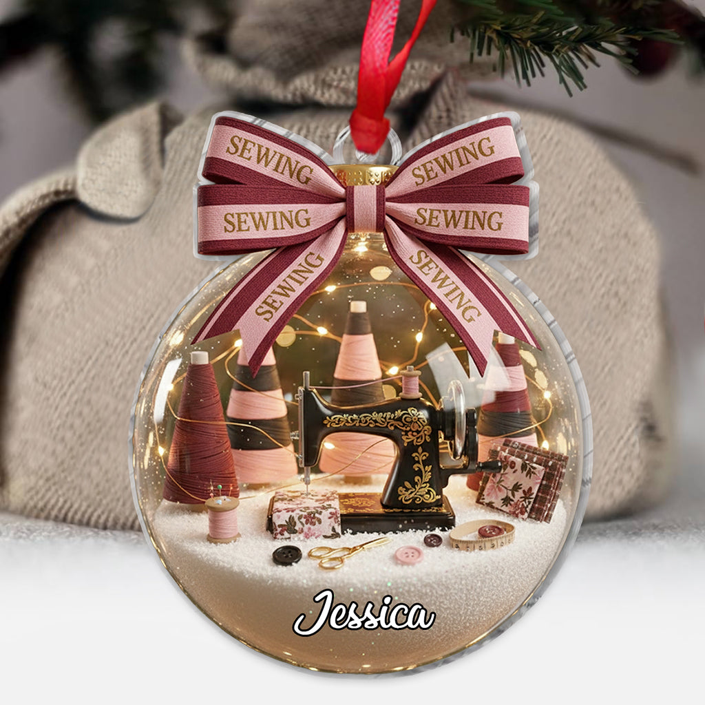 Sewing Lovers - Personalized Sewing Ornament
