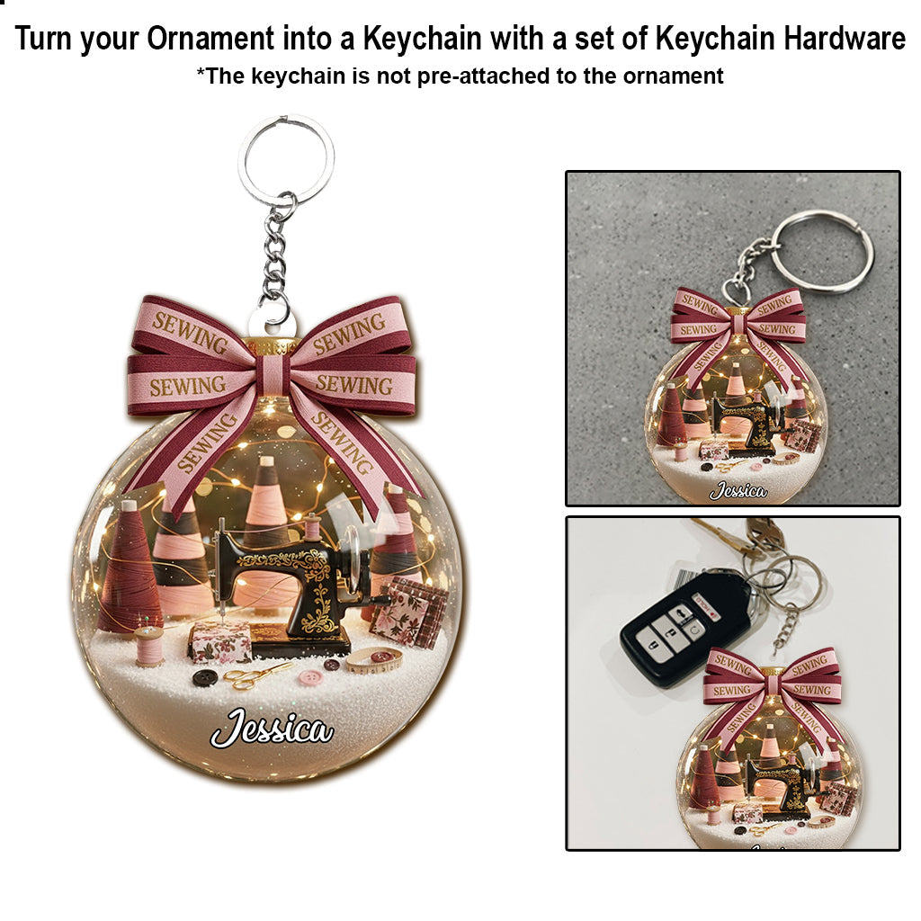 Sewing Lovers - Personalized Sewing Ornament