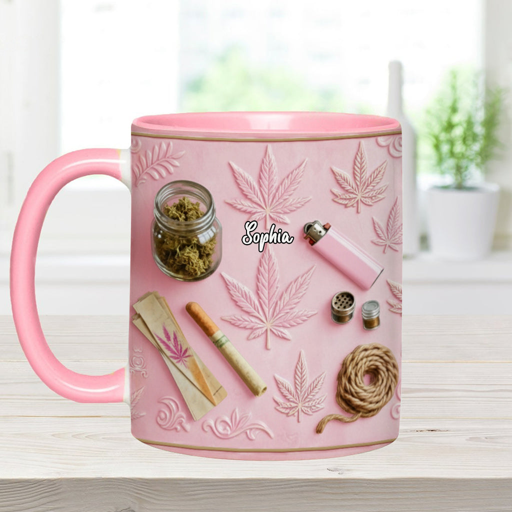 Magical Leaves - Personalized Weed Accent Mug & Coaster