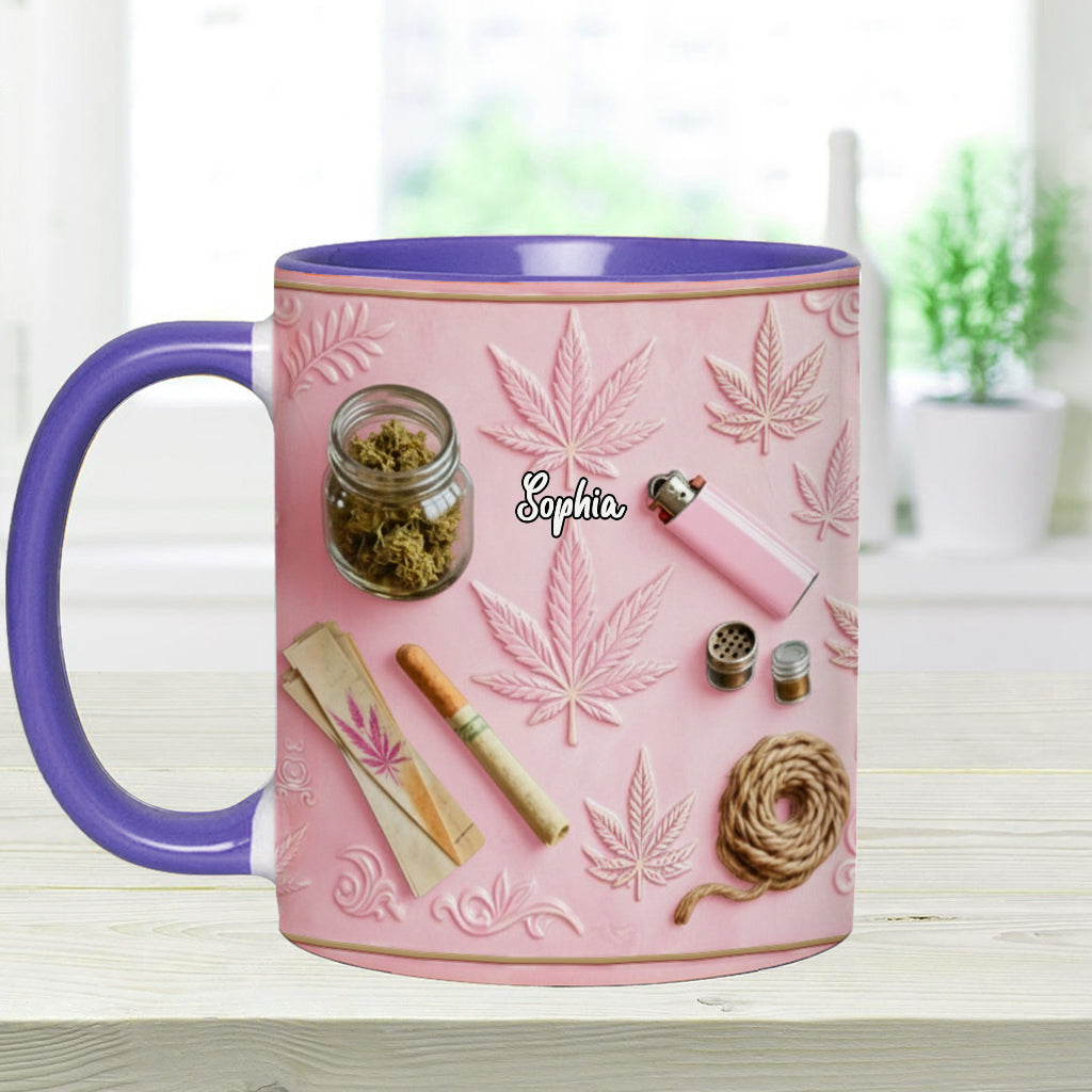 Magical Leaves - Personalized Weed Accent Mug & Coaster