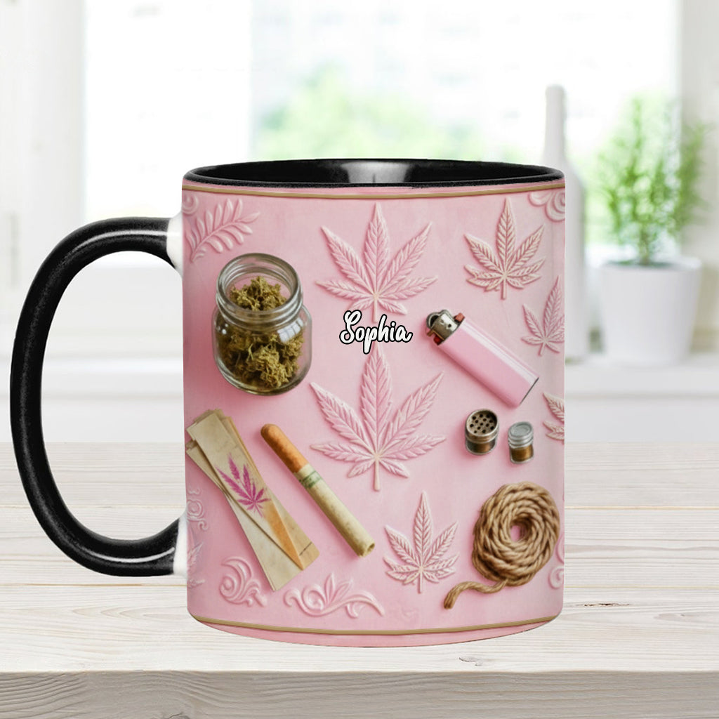 Magical Leaves - Personalized Weed Accent Mug & Coaster