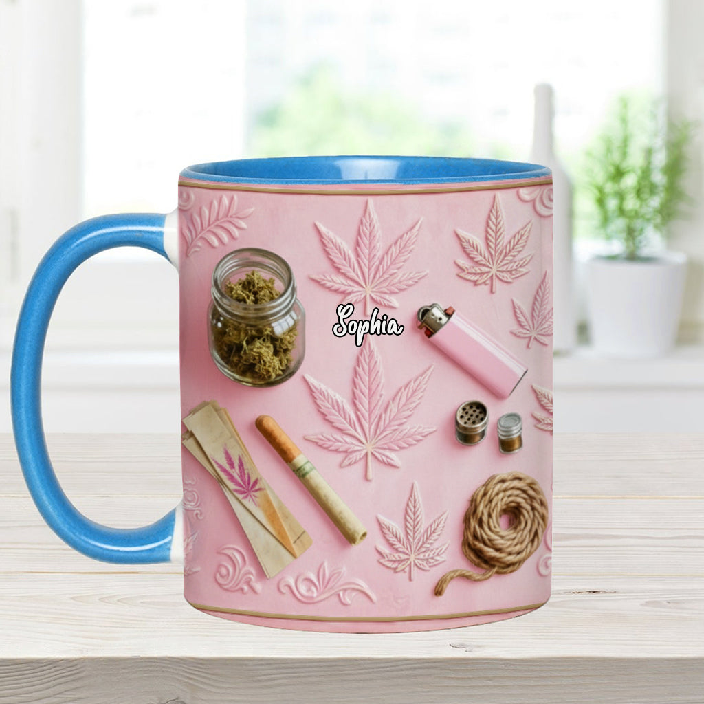 Magical Leaves - Personalized Weed Accent Mug & Coaster