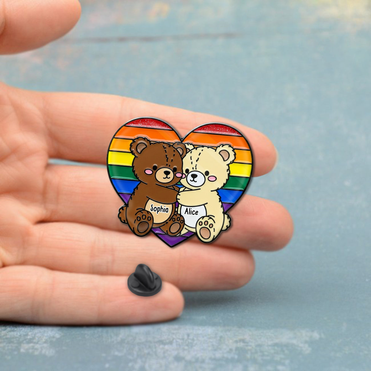 Love Is Love - Personalized LGBT Support Pin