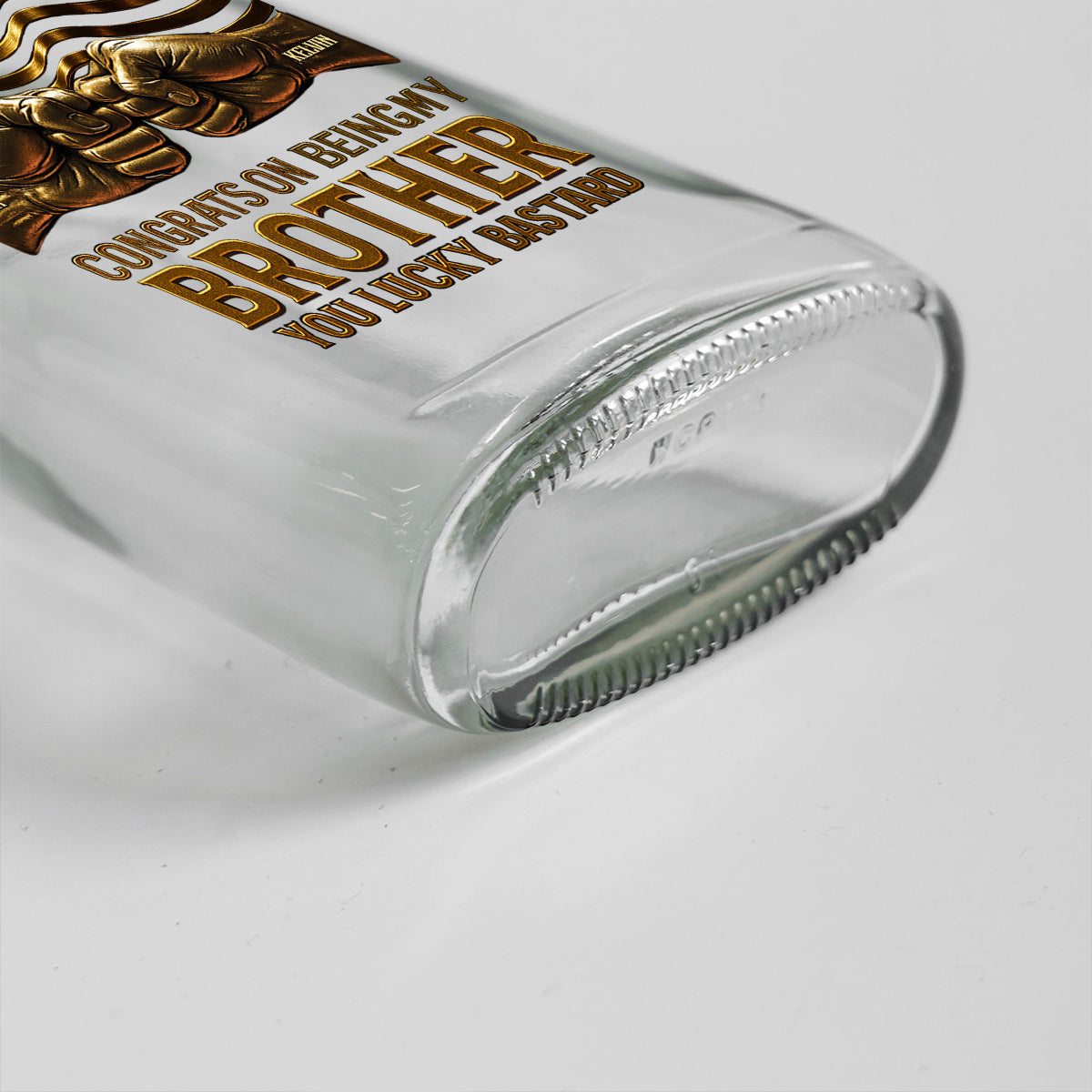 Congrat On Being My Brother - Personalized Sibling Wine Bottle