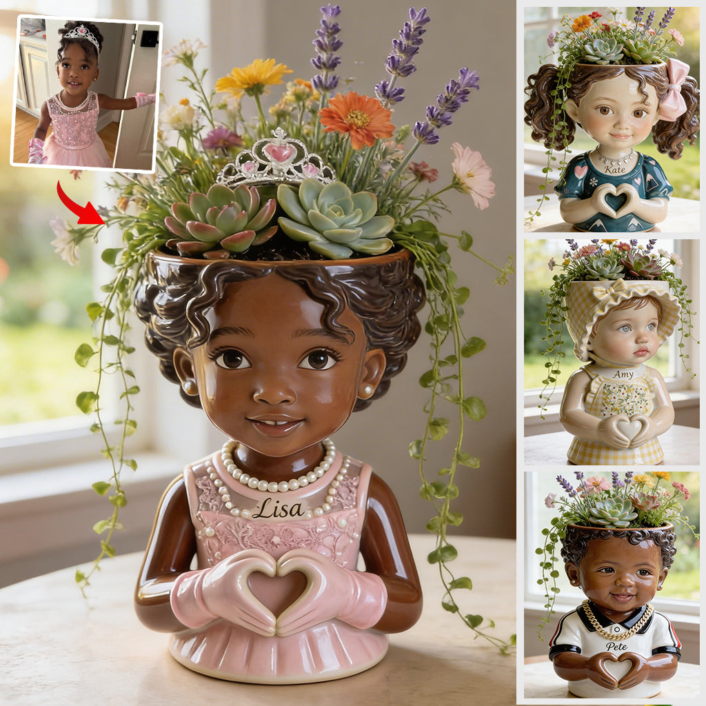 Any Kid Photo - Personalized Kid Acrylic Pot