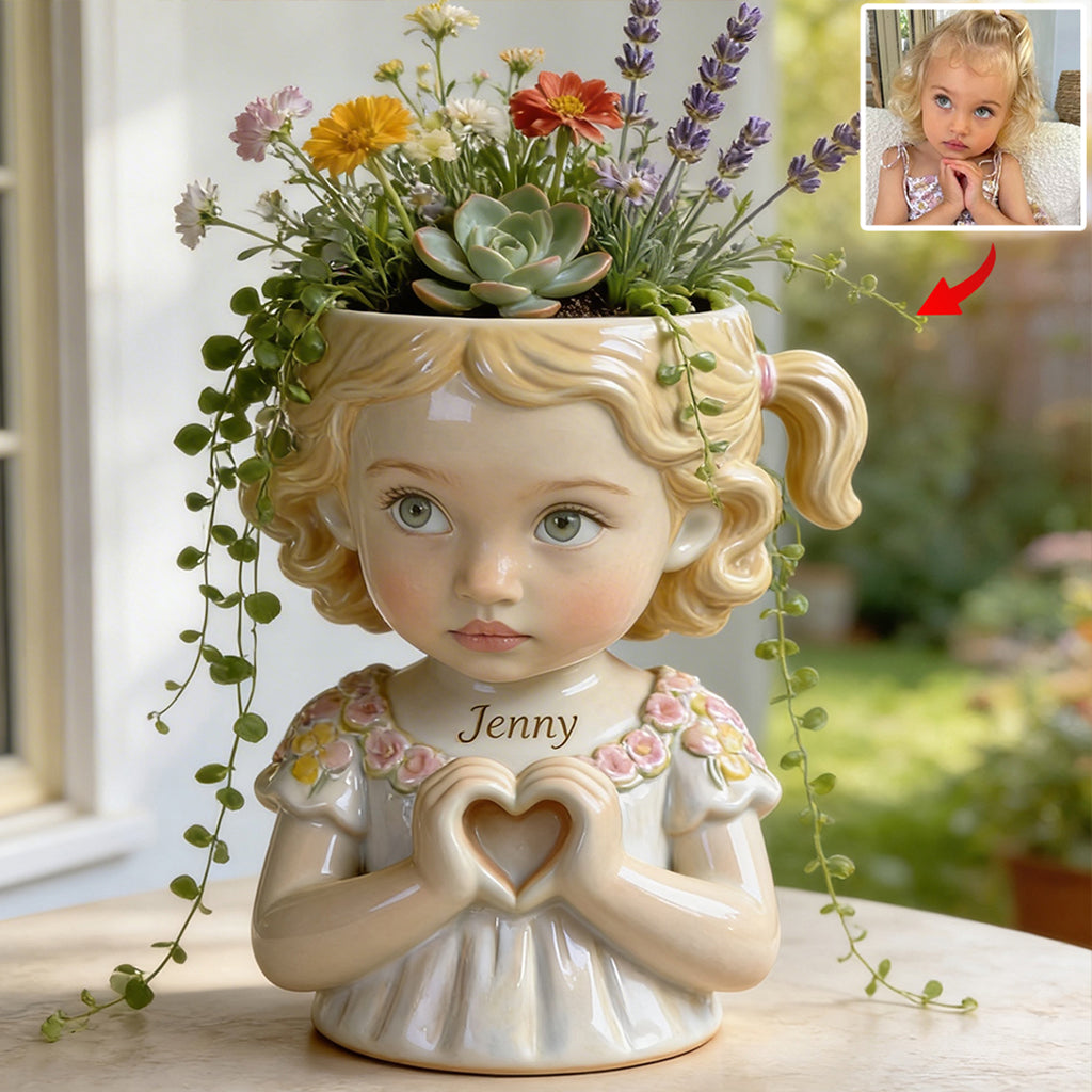 Any Kid Photo - Personalized Kid Acrylic Pot