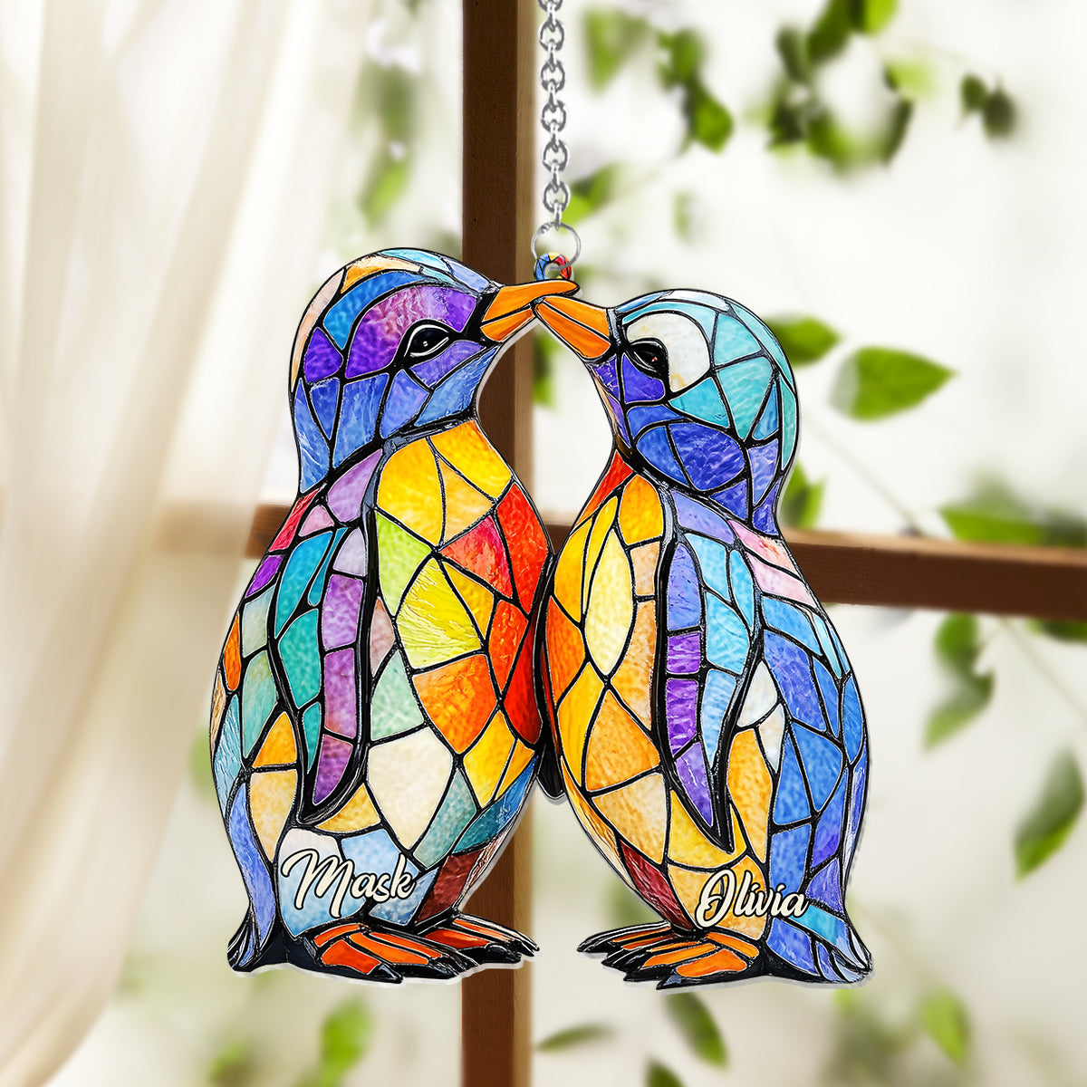 You Are My Penguin - Personalized Penguin Lover Window Hanging Suncatcher Ornament