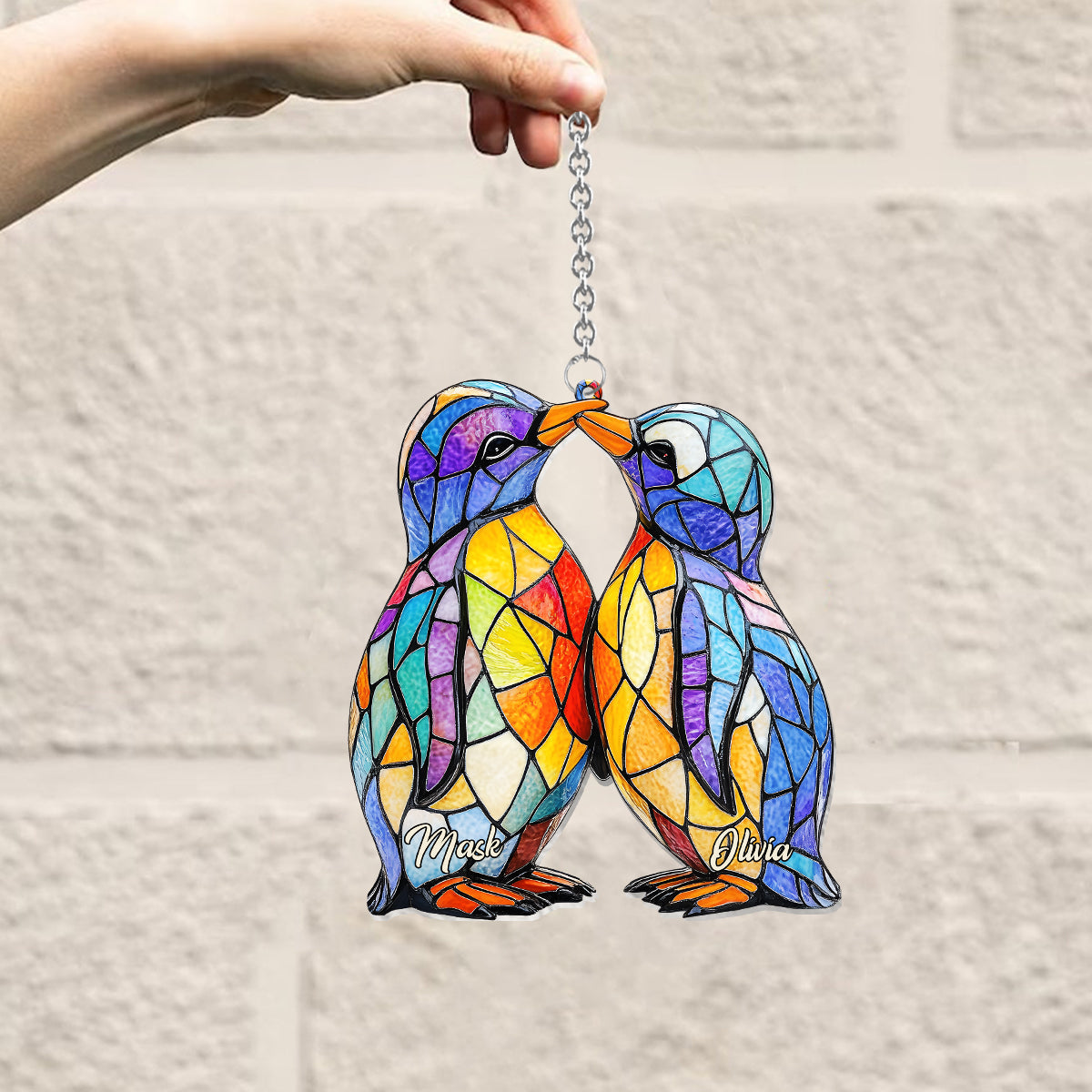 You Are My Penguin - Personalized Penguin Lover Window Hanging Suncatcher Ornament