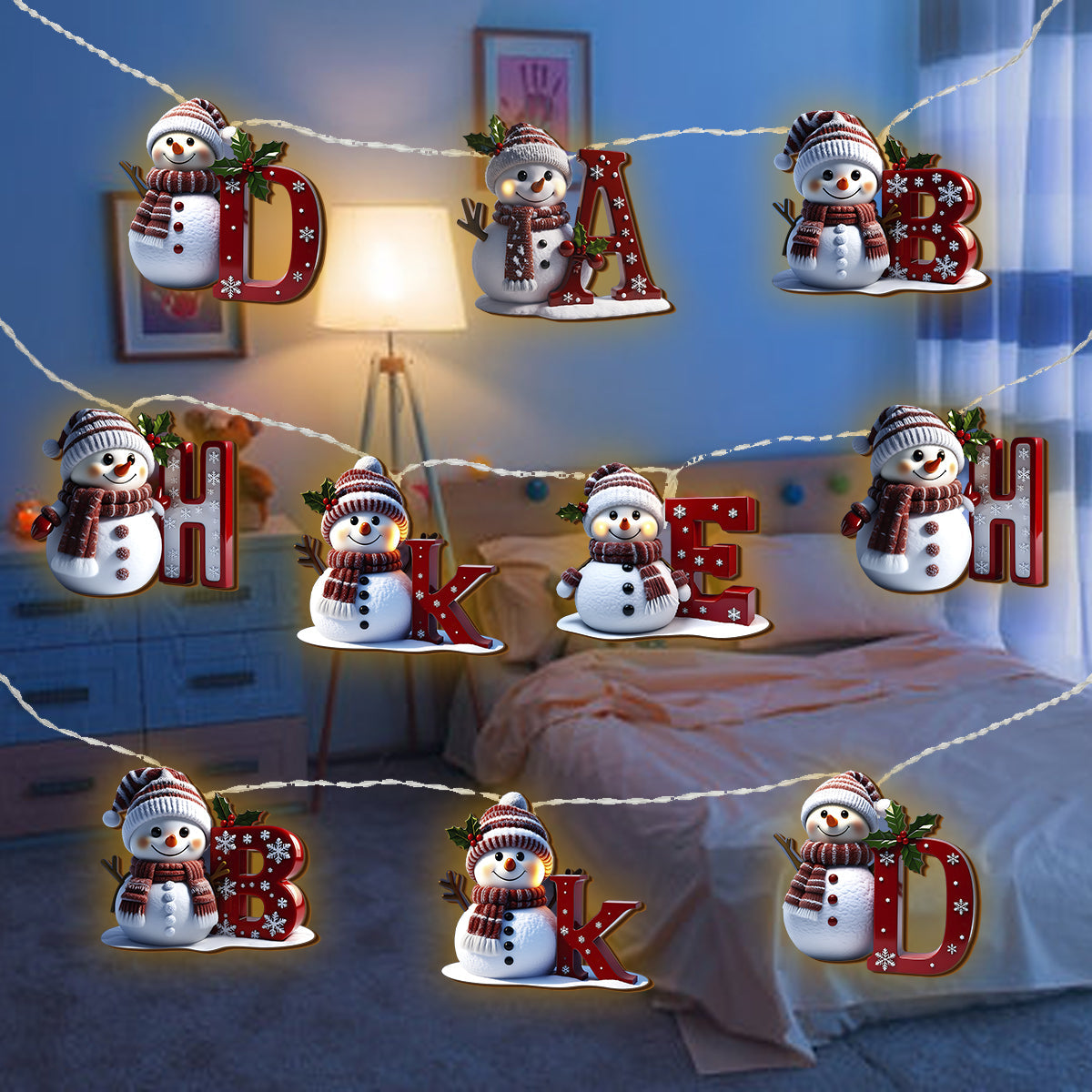 Happy Family - Personalized Family String Lights